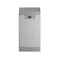 Bilde av Beko BDFS15020X, Frittstående, Slimline (45 cm), Sølv, Sølv, Knapper, LED Hvitevarer - Oppvaskemaskiner - Smal oppvaskmaskin (45 cm.)