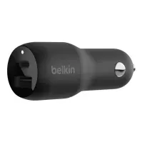 Bilde av Belkin BOOST UP Dual Car Charger with PPS 37W - Bilstrømadapter - 37 watt - PD 3.0 - 2 utgangskontakter (USB, 24 pin USB-C) Tele & GPS - Batteri & Ladere - Billader