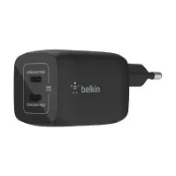 Bilde av Belkin BoostCharge Pro - Strømadapter - PPS-teknologi - 65 watt - 3.25 A - Fast Charge, PD 3.0 - 2 utgangskontakter (24 pin USB-C) - svart Tele & GPS - Batteri & Ladere - Ladere