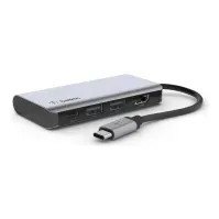 Bilde av Belkin CONNECT 4-in-1 - Multiport hubadapter - USB-C - HDMI PC tilbehør - Kabler og adaptere - USB Huber