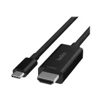 Bilde av Belkin Connect - Adapterkabel - 24 pin USB-C hann til HDMI hann - 2 m - svart - passiv, 8K 60Hz støtte, Støtte for DP Alt-modus PC tilbehør - Kabler og adaptere - Adaptere
