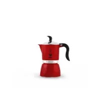 Bilde av Bialetti Fiammetta, Mokkagryte, Rød, Aluminium, 3 kopper, Fiammetta, 1 stykker Kjøkkenapparater - Kaffe - Stempelkanner