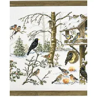 Bilde av Bilde Vinterfugler Strikking, pynt, garn og strikkeoppskrifter