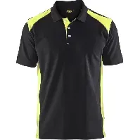 Bilde av Blåkläder poloskjorte 33241050, sort/gul, størrelse XS Backuptype - Værktøj