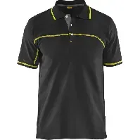 Bilde av Blåkläder poloskjorte 33891050, sort/gul størrelse S Backuptype - Værktøj