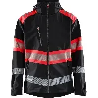 Bilde av Blåkläder softshell-jakke 44942513 High-Vis kl1 svart/rød størrelse 3XL Backuptype - Værktøj