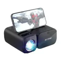 Bilde av BlitzWolf BW-V3 Mini LED projector / projector, Wi-Fi + Bluetooth (black) TV, Lyd & Bilde - Prosjektor & lærret - Prosjektor
