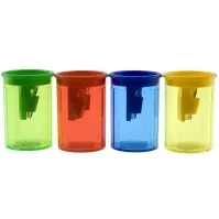 Bilde av Blyantspidser med beholder transparent m/farvet top Skriveredskaper - Skrivetilbehør - Blyantkvessere