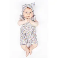 Bilde av Blå Blomstrete Vilje &amp; Ve Melina Rumper - Babyklær
