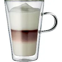 Bilde av Bodum CANTEEN Dobbeltvegget glass med hank, 2 stk. - 0,4 l Kaffeglass