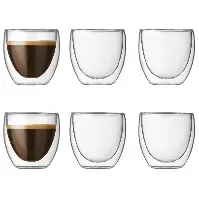Bilde av Bodum Pavina Glass Espresso med Doble Vegger 6 stk Espresso glass