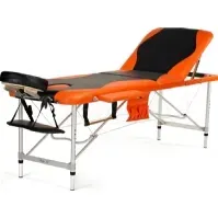 Bilde av Bodyfit Massasjeseng 3 segment aluminium svart og oransje (1037) Massasjebord