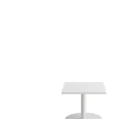 Bilde av Bord Cirkum, 600x600mm, højde 500 mm, hvid laminat med hvidt stel Kontorbord