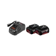 Bilde av Bosch 2 x GBA 18V 5.0Ah + charger GAL 1880 CV Professional - Batterilader + batteri 2 x - Li-Ion - 5 Ah - 8 A El-verktøy - Batterier og ladere - Batterier for Prof