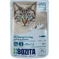 Bilde av Bozita Biter i Saus med Sill 85 g Katt - Kattemat - Våtfôr