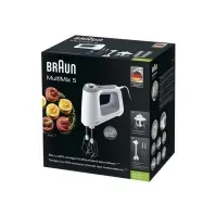 Bilde av Braun MultiMix 5 HM 5137 WH - Håndmikser - 750 W - hvit/grå Kjøkkenapparater - Kjøkkenmaskiner - Håndmiksere