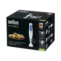 Bilde av Braun Multiquick 3 MQ 3025 Omelette - Håndmikser - 700 W - hvit/blå Kjøkkenapparater - Kjøkkenmaskiner - Håndmiksere