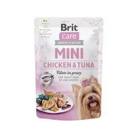 Bilde av Brit Care Mini with Chicken+Tuna fillets in gravy 85 g - (24 pk/ps) Kjæledyr - Hund - - Våt hundemat