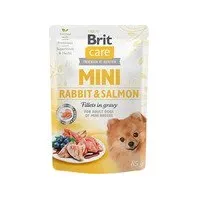 Bilde av Brit Care Mini with Rabbit+Salmon fillets in gravy 85 g - (24 pk/ps) Kjæledyr - Hund - - Våt hundemat