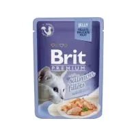 Bilde av Brit Premium Cat Delicate Fillets in Jelly with Salmon 85 g - (24 pk/ps) Kjæledyr - Katt - Kattefôr