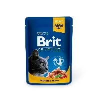 Bilde av Brit Premium Porsjonsposer Med laks & Forell for Katter Katt - Kattemat - Våtfôr