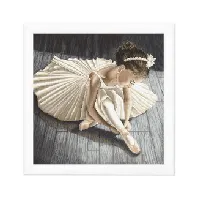 Bilde av Broderipakke Bilde Ballerina Strikking, pynt, garn og strikkeoppskrifter