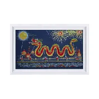Bilde av Broderipakke Bilde Chinese dragon Strikking, pynt, garn og strikkeoppskrifter