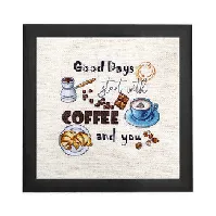 Bilde av Broderipakke Bilde Coffee time Strikking, pynt, garn og strikkeoppskrifter