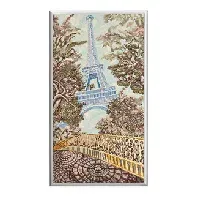 Bilde av Broderipakke Bilde Eiffeltårnet Strikking, pynt, garn og strikkeoppskrifter