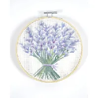 Bilde av Broderipakke Bilde Lavendel Strikking, pynt, garn og strikkeoppskrifter