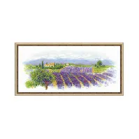 Bilde av Broderipakke Bilde Lavendel i Provence Strikking, pynt, garn og strikkeoppskrifter