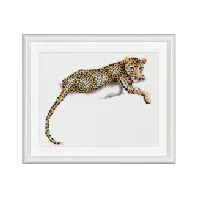 Bilde av Broderipakke Bilde Leopard Strikking, pynt, garn og strikkeoppskrifter