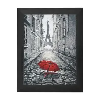 Bilde av Broderipakke Bilde Regn i Paris Strikking, pynt, garn og strikkeoppskrifter