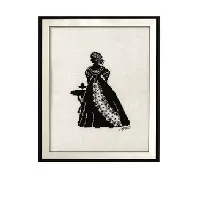 Bilde av Broderipakke Bilde Silhuett 1860 Strikking, pynt, garn og strikkeoppskrifter