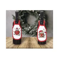 Bilde av Broderipakke Flaskeforklær Juleugler 2-Pk Strikking, pynt, garn og strikkeoppskrifter