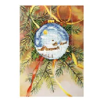 Bilde av Broderipakke Kort Juleverden 1-pk Strikking, pynt, garn og strikkeoppskrifter