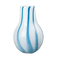 Bilde av Broste Copenhagen Ada Stripe vase 37 cm, lyseblå Vase