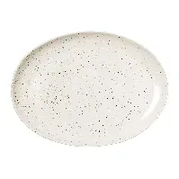 Bilde av Broste Copenhagen Nordic Vanilla oval tallerken 35,5 x 26,5 cm Tallerken