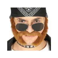Bilde av Brunt skæg med bakkenbarter Leker - Rollespill - Kostyme tilbehør