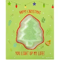 Bilde av BubbleT Christmas Tree Fizzer Card You Light Up My Life - 50 g Hudpleie - Kroppspleie - Badbomber, Badskum & Badolja
