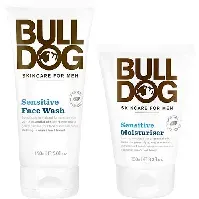 Bilde av Bulldog Bulldog Sensitive Duo Face Wash 150ml, Moisturiser 100ml Hudpleie - Pakkedeals