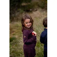 Bilde av Burgunder Tufte Kids Gullvinge fleece jakke - Ullklær barn og baby