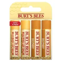 Bilde av Burt's Bees Beeswax & Honey Quad Pack 4x4,25 g Hudpleie - Ansikt - Lepper - Leppepomade