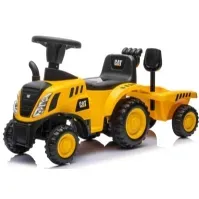 Bilde av CAT Caterpillar Gå-Traktor med Trailer og værktøj Utendørs lek - Gå / Løbekøretøjer - Gå kjøretøy