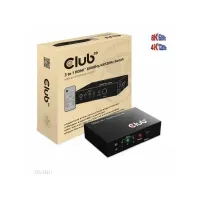 Bilde av CLUB3D 3 to 1 HDMI 8K60Hz Switch, 7680 x 4320 piksler, 8K Ultra HD, Sort PC tilbehør - KVM og brytere - Switcher