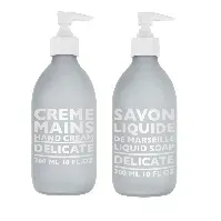 Bilde av COMPAGNIE DE PROVENCE - Hand Cream Delicate 300 ml + COMPAGNIE DE PROVENCE - Liquid Marseille Soap Delicate 300 ml - Skjønnhet