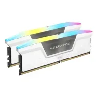 Bilde av CORSAIR Vengeance RGB - DDR5 - sett - 32 GB: 2 x 16 GB - DIMM 288-pin - 6000 MHz / PC5-48000 - CL40 - 1.35 V - hvit PC-Komponenter - RAM-Minne