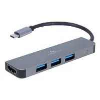 Bilde av Cablexpert A-CM-COMBO2-01 - Dokkingstasjon - USB-C 3.2 - HDMI PC & Nettbrett - Bærbar tilbehør - Portreplikator og dokking