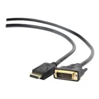 Bilde av Cablexpert CC-DPM-DVIM - Skjermkabel - DisplayPort (hann) til DVI-D (hann) - 1.8 m - formstøpt - svart PC tilbehør - Kabler og adaptere - Adaptere