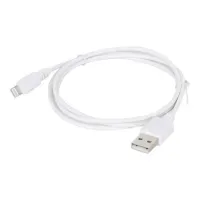 Bilde av Cablexpert - Lightning-kabel - USB hann til Lightning hann - 1 m - skjermet - hvit PC tilbehør - Kabler og adaptere - Datakabler
